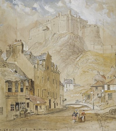 Edinburgh Castle from the Foot of the Vennel by Horatio McCulloch